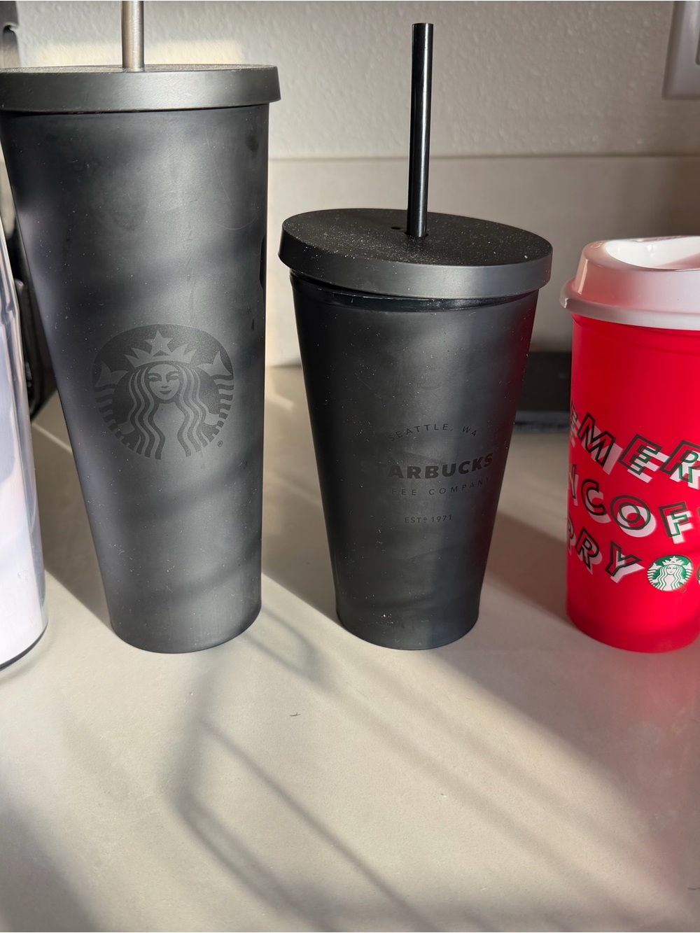 Starbucks reusable cups
